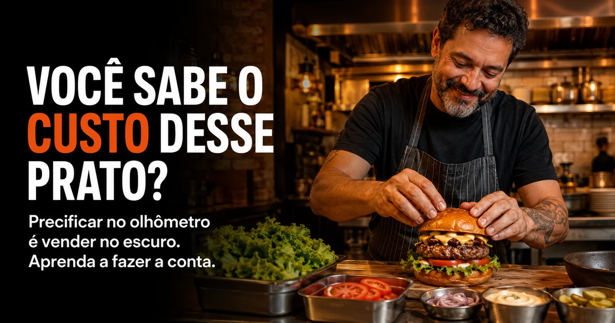 Capa do artigo: Você sabe quanto custa o seu prato? Como calcular o preço de verdade (e parar de vender no prejuízo)