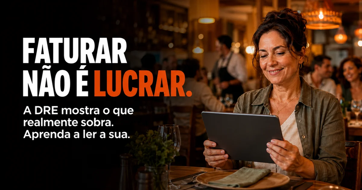 Capa do artigo: DRE de restaurante: o que é, como ler e por que ela decide se o seu negócio sobrevive