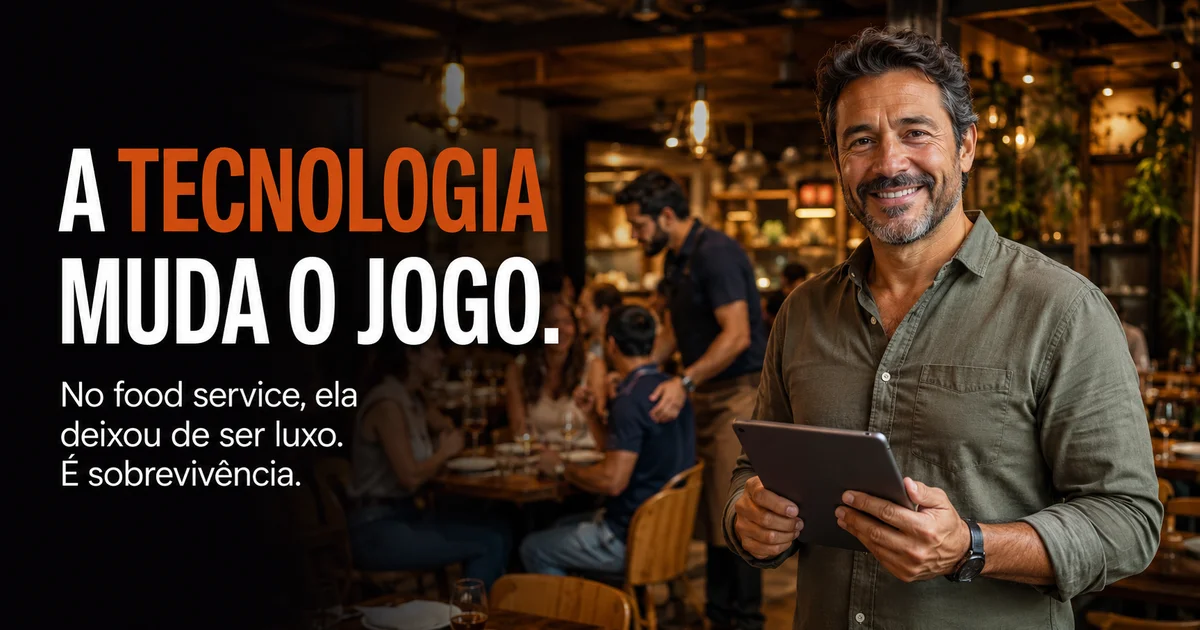 Capa do artigo: Por que a tecnologia deixou de ser opcional para restaurantes (e como começar sem errar)