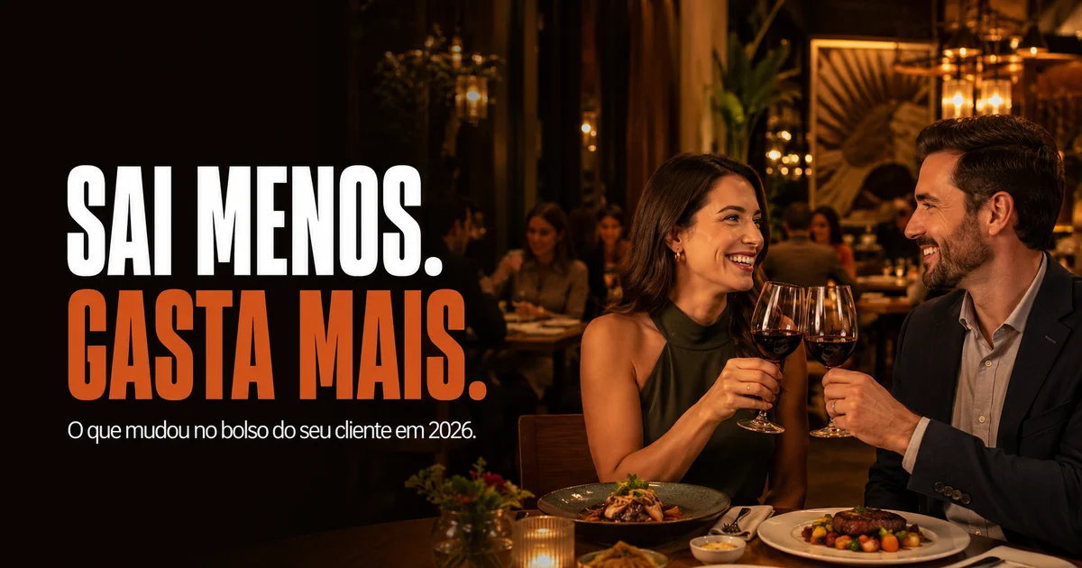 Capa do artigo: O brasileiro está saindo menos e gastando mais: o que isso muda no seu restaurante em 2026