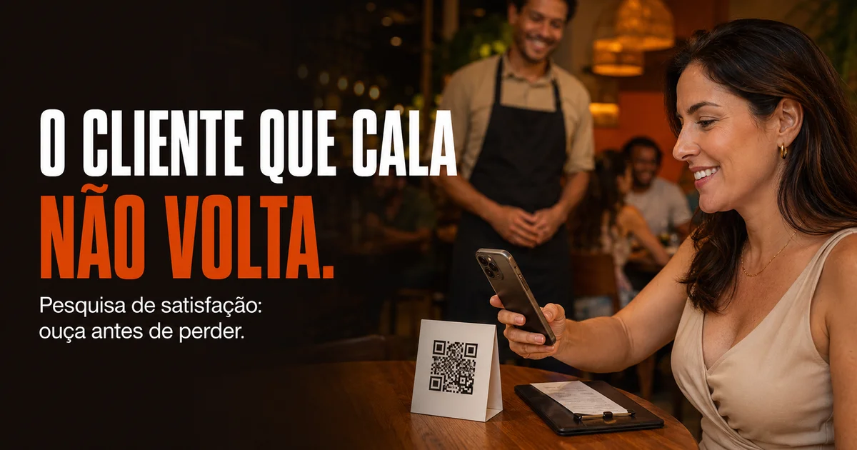Capa do artigo: Pesquisa de satisfação para restaurante: o cliente que não reclama é o que mais te custa